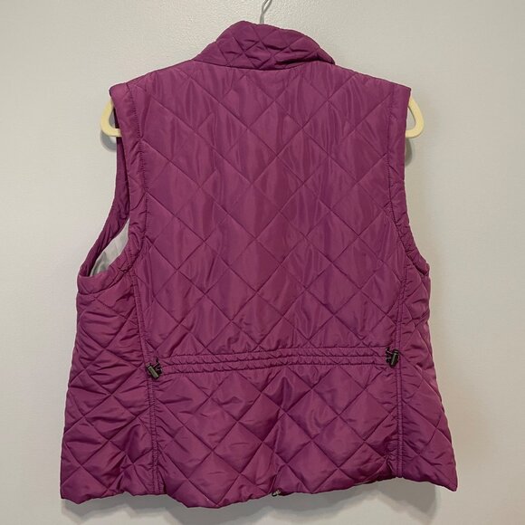 Croft & Barrow Women's Quilted Puffer Vest XL  Polyester Zip-Up - Picture 5 of 6